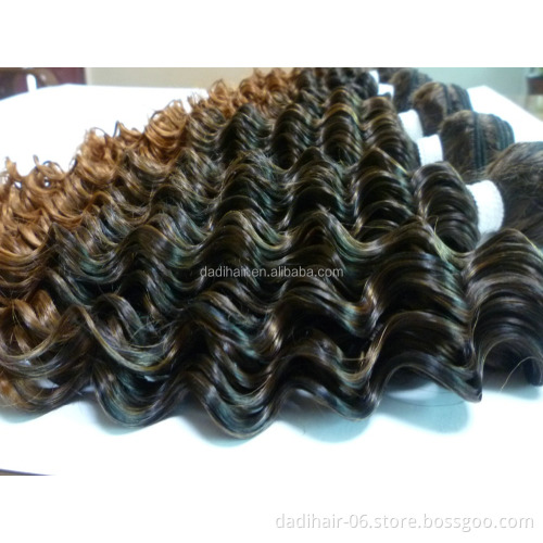 curly hair weaving high temperature soft synthetic hair extension similar to human hair extension